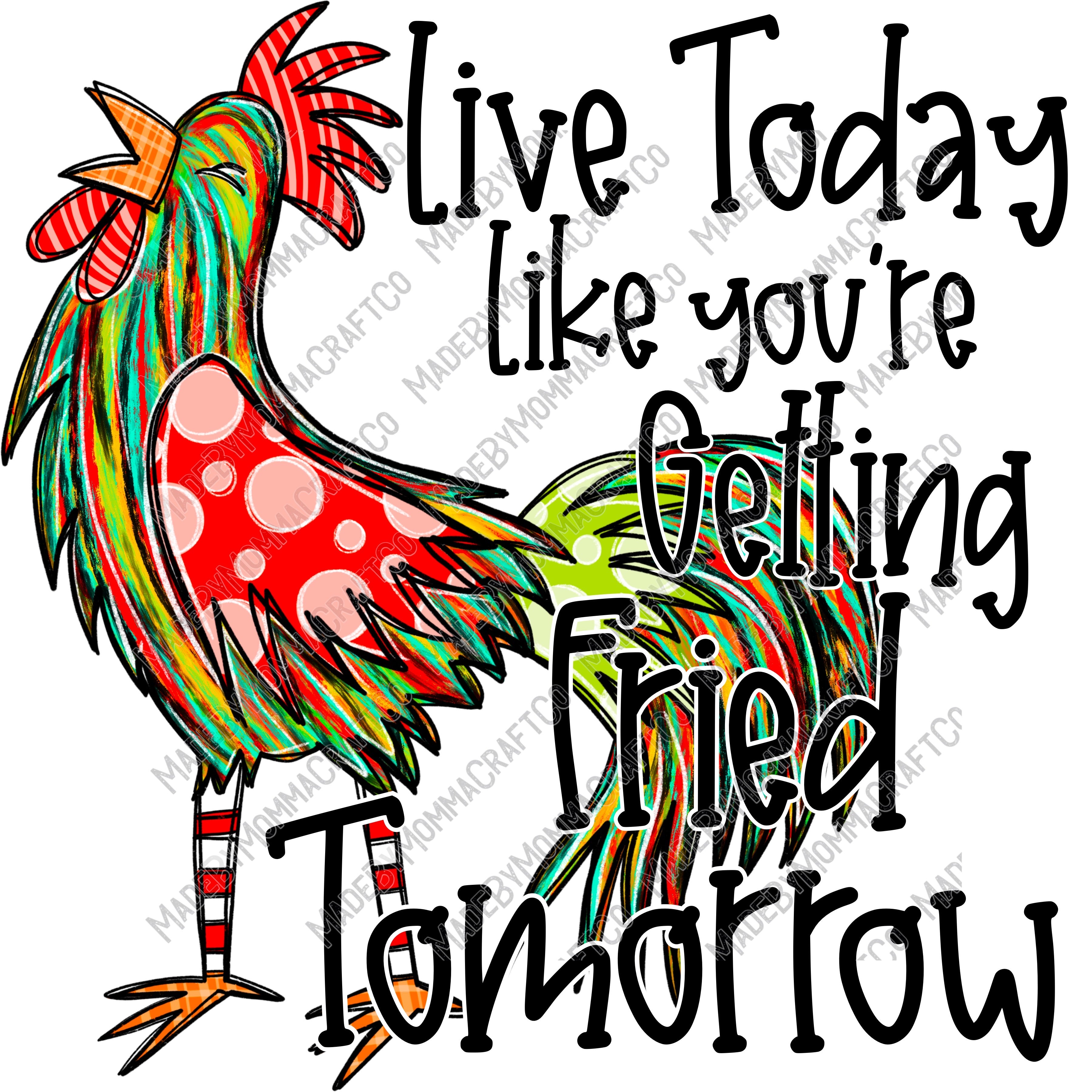 Fried Tomorrow - Country / Humor - Cheat Clear Waterslide™ or White Cast Sticker
