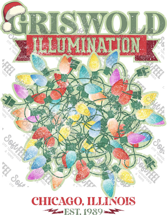 Christmas Movie Illumination - Christmas - Direct To Film Transfer / DTF - Heat Press Clothing Transfer