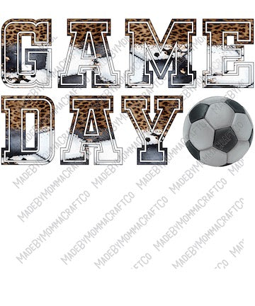 Game Day Soccer - Sports - Cheat Clear Waterslide™ or White Cast Sticker