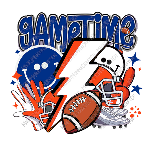 Gametime Orange - Sports - Cheat Clear Waterslide™ or White Cast Sticker