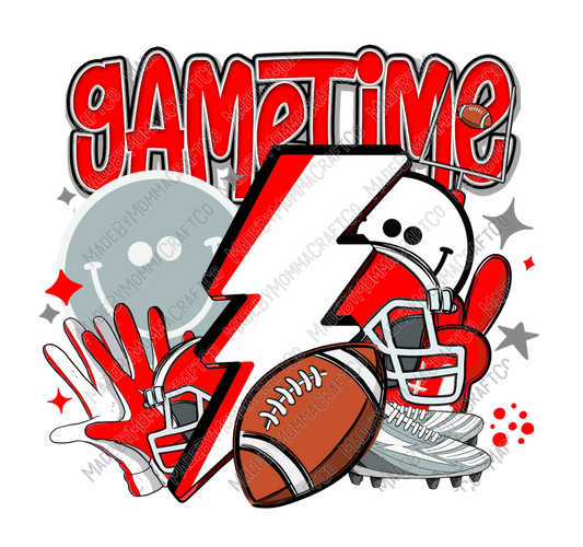 Gametime Red - Sports - Cheat Clear Waterslide™ or White Cast Sticker