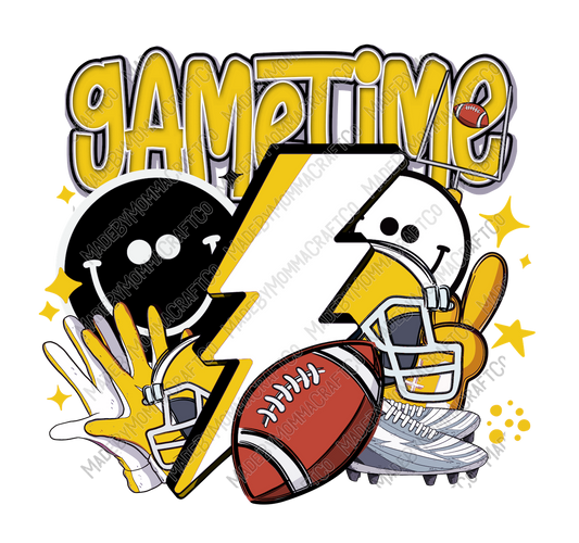 Gametime Yellow - Sports - Cheat Clear Waterslide™ or White Cast Sticker