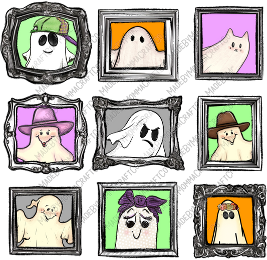 Ghost Family - Halloween - Cheat Clear Waterslide™ or Cheat Clear Sticker Decal