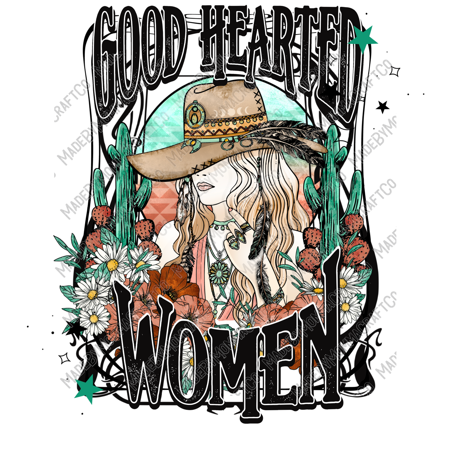 Good Hearted Women - Cheat Clear Waterslide™ or White Cast Sticker