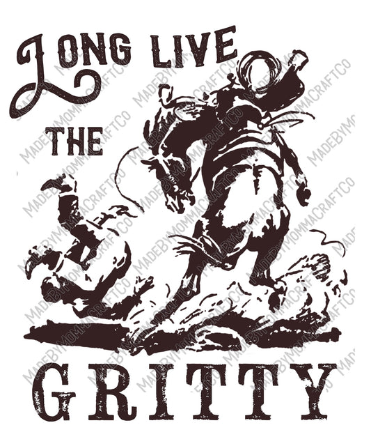 Long Live the Gritty - Country Western - Cheat Clear Waterslide™ or White Cast Sticker