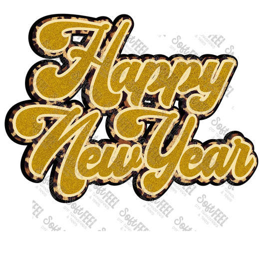 Happy New Year - Christmas / New Years - Direct To Film Transfer / DTF - Heat Press Clothing Transfer