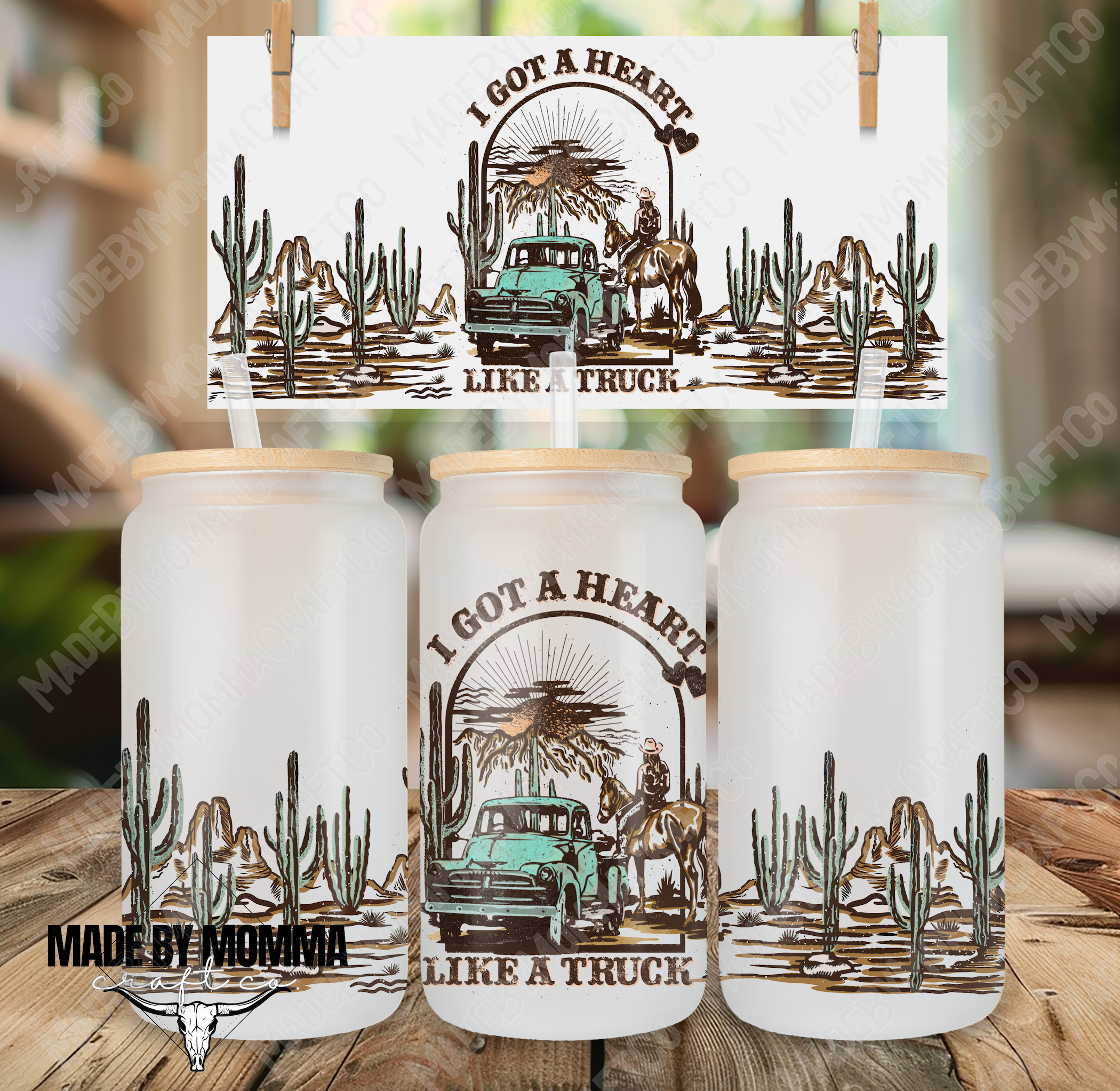 HLT Western 16oz UV DTF or Sublimation Wrap