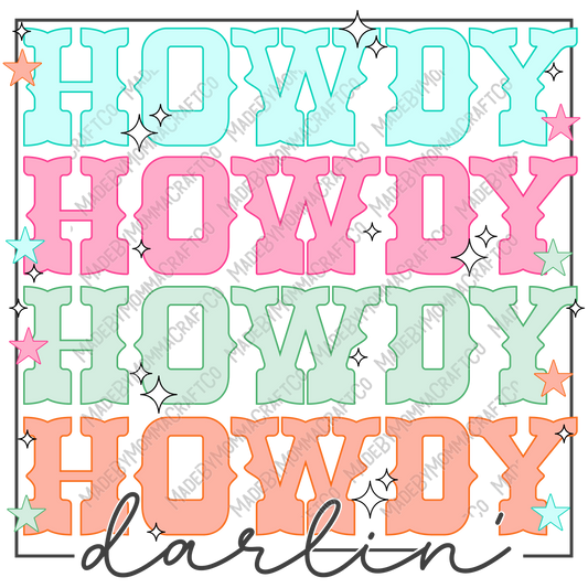 Howdy Darlin - Cheat Clear Waterslide™ or White Cast Sticker