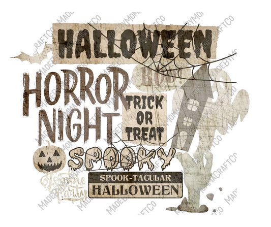 Halloween Horror Night Trick Or Treat - Halloween Horror - Cheat Clear Waterslide™ or Cheat Clear Sticker Decal
