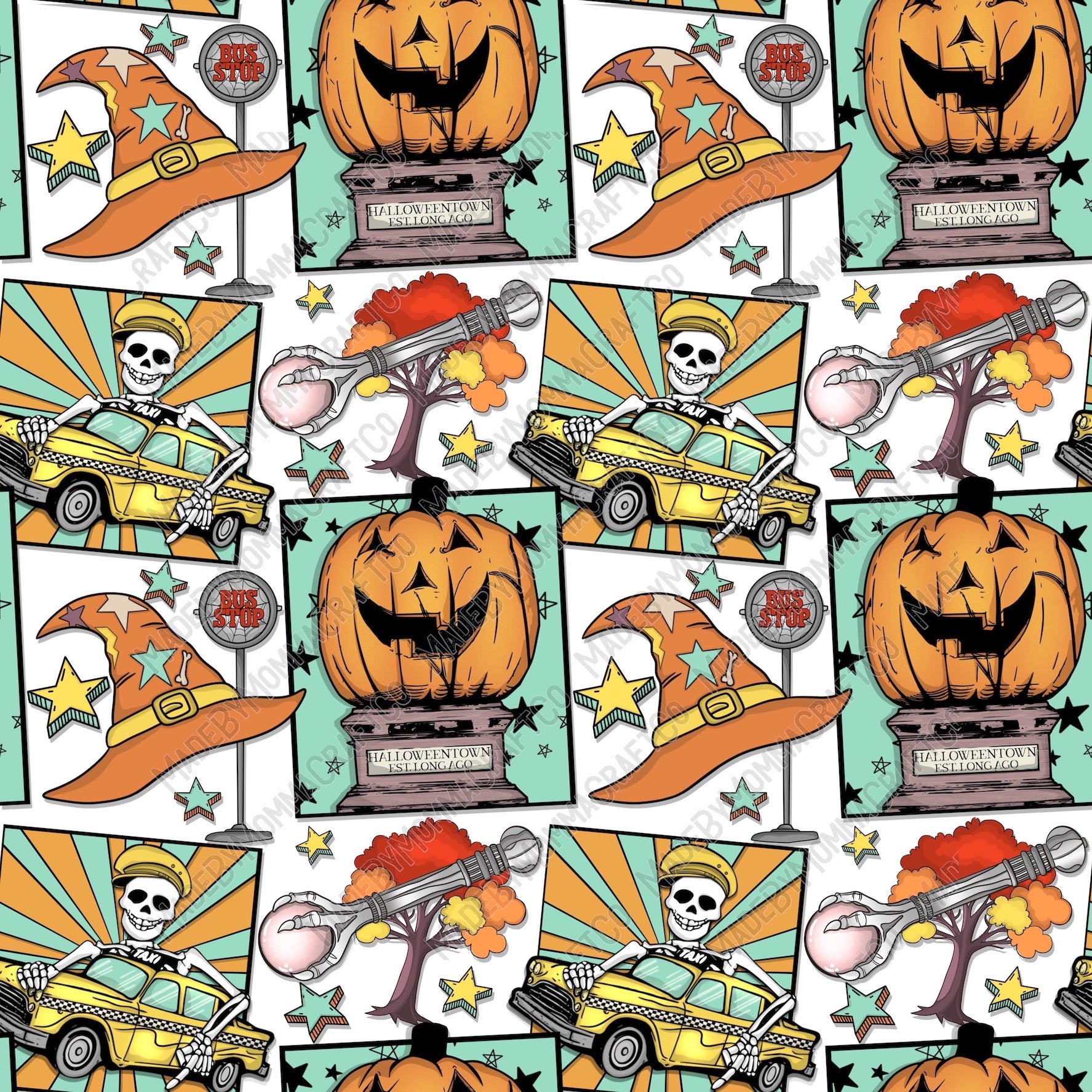 Halloween Seamless - Halloween - or Waterslide Wrap - 20oz and 30oz