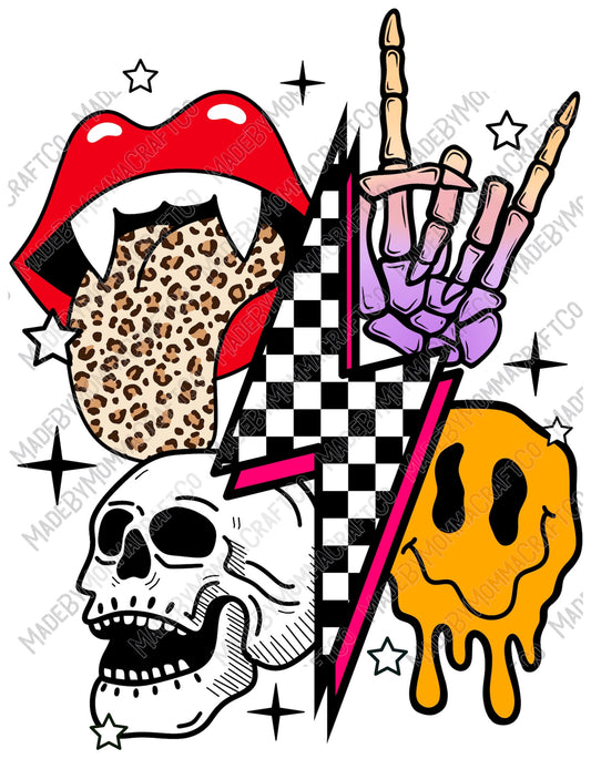 Halloween Retro Collage - Halloween - Cheat Clear Waterslide™ or White Cast Sticker