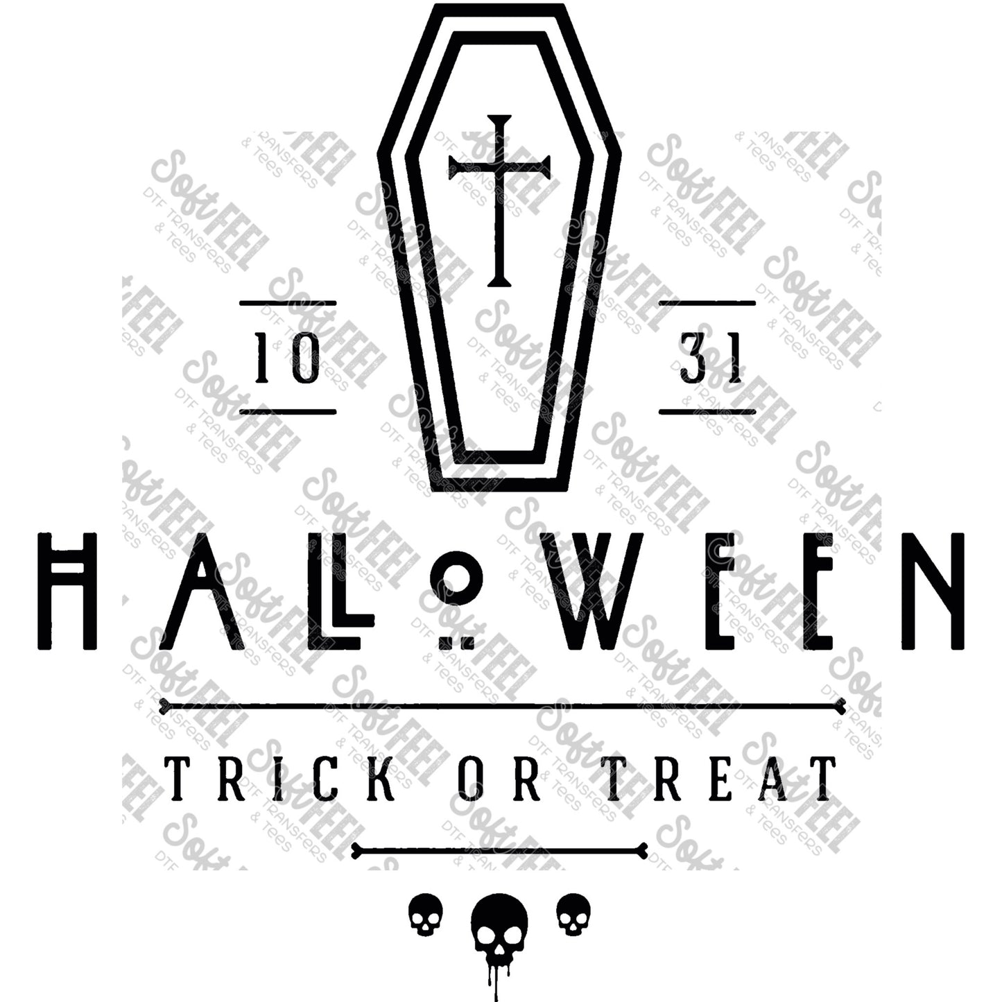 Halloween Trick Or Treat - Direct To Film Transfer / DTF - Heat Press Clothing Transfer