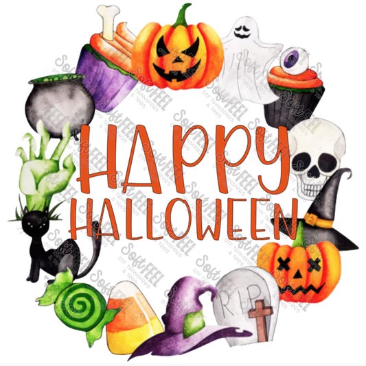 Happy Halloween - Youth / Halloween - Direct To Film Transfer / DTF - Heat Press Clothing Transfer