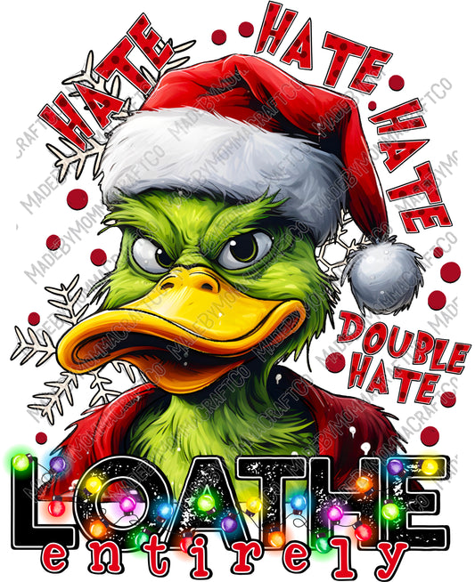 Hate Double Hate - Christmas - Cheat Clear Waterslide™ or White Cast Sticker