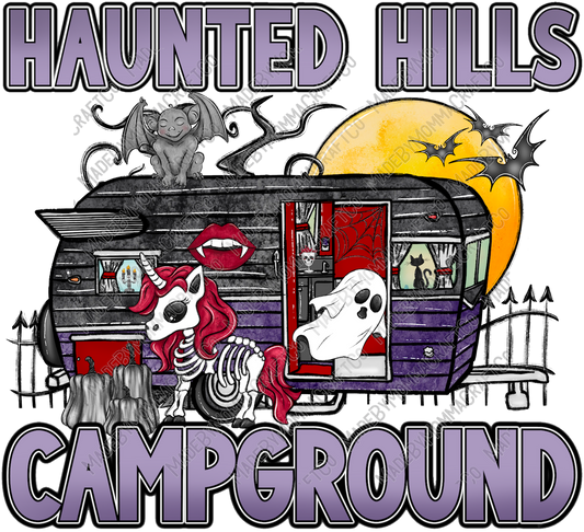 Haunted Hills Campground - Cheat Clear Waterslide™ or White Cast Sticker