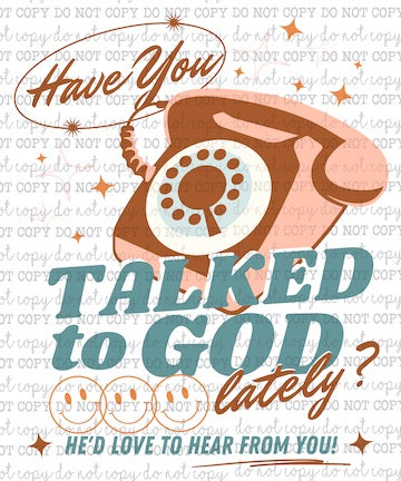 Have You Talked To God - Christian - Cheat Clear Waterslide™ or White Cast Sticker