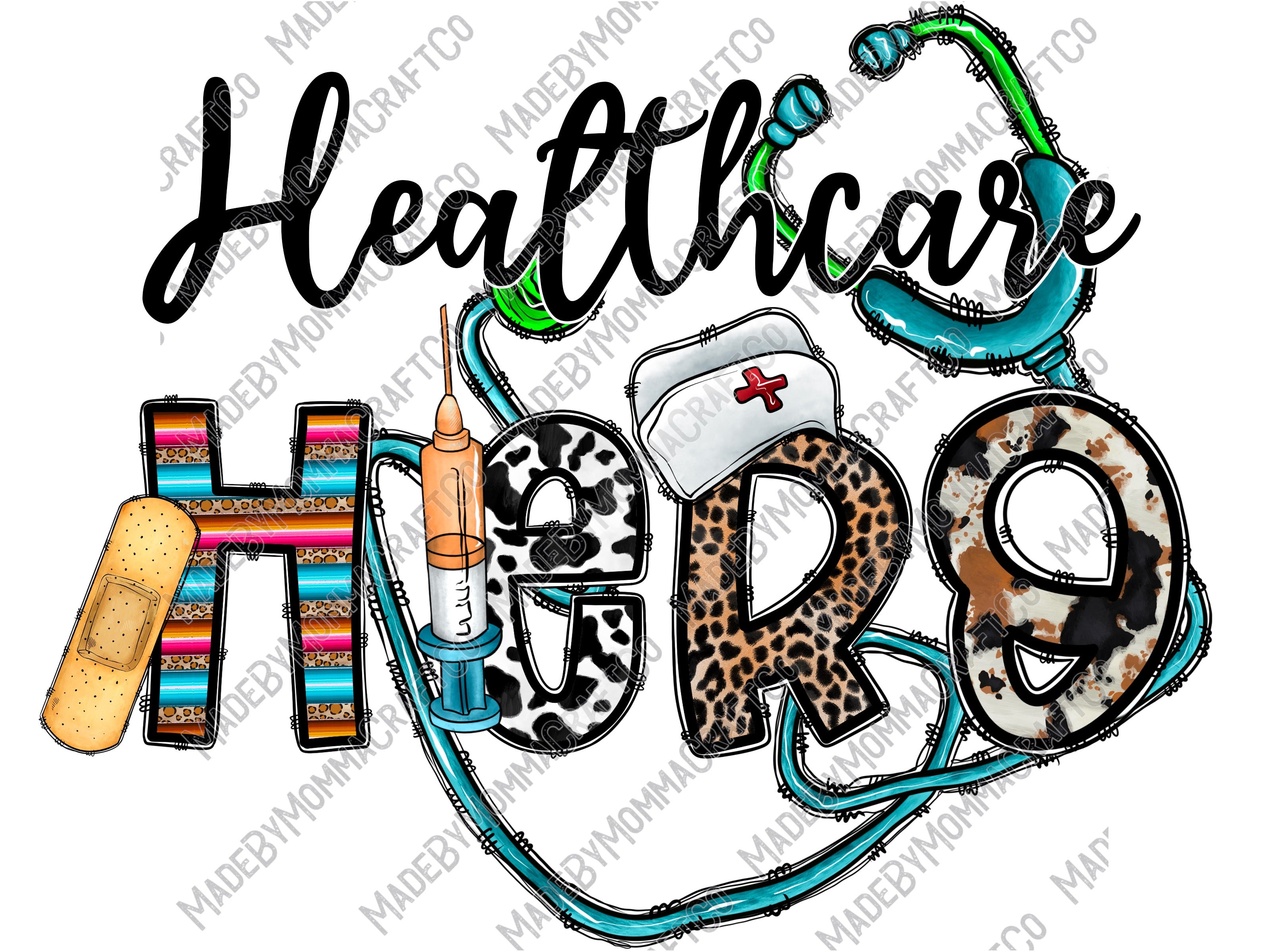 Healthcare Hero - Occupations - Cheat Clear Waterslide™ or UV DTF Sticker