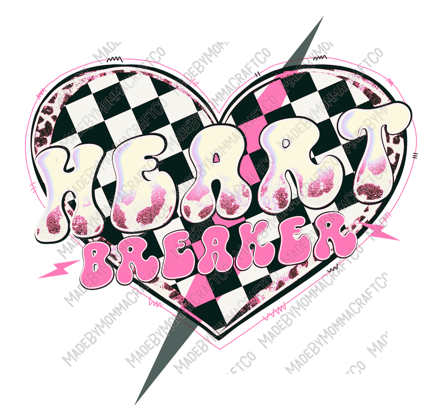 HeartBreaker 3 - Retro - Cheat Clear Waterslide™ or White Cast Sticker