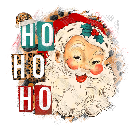 Ho Ho Ho Santa - Christmas - Direct To Film Transfer / DTF - Heat Press Clothing Transfer