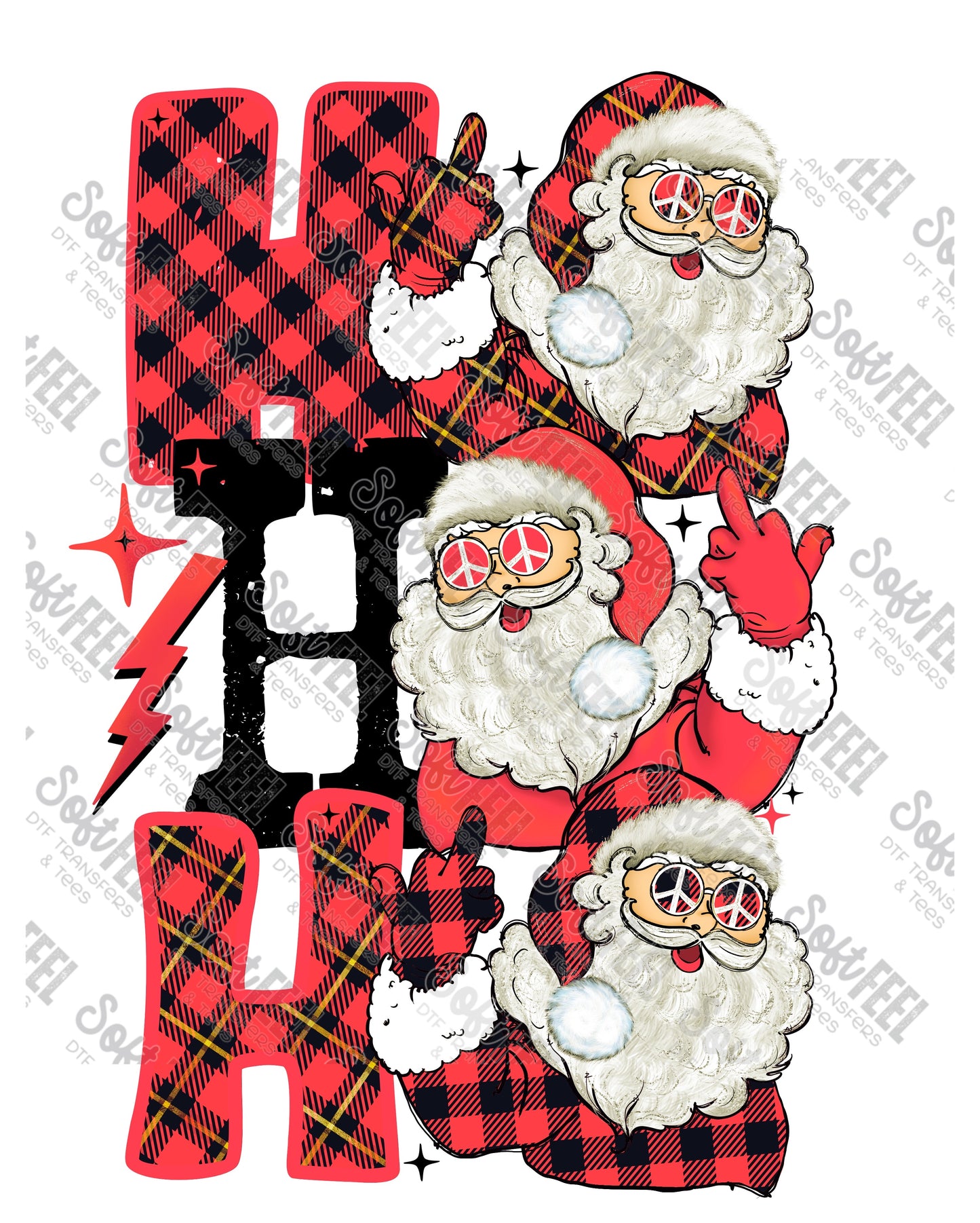 Ho Ho Ho 4 - Christmas / Humor - Direct To Film Transfer / DTF - Heat Press Clothing Transfer