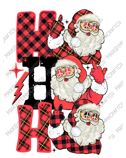 Ho Ho Ho 4 - Cheat Clear Waterslide™ or White Cast Sticker