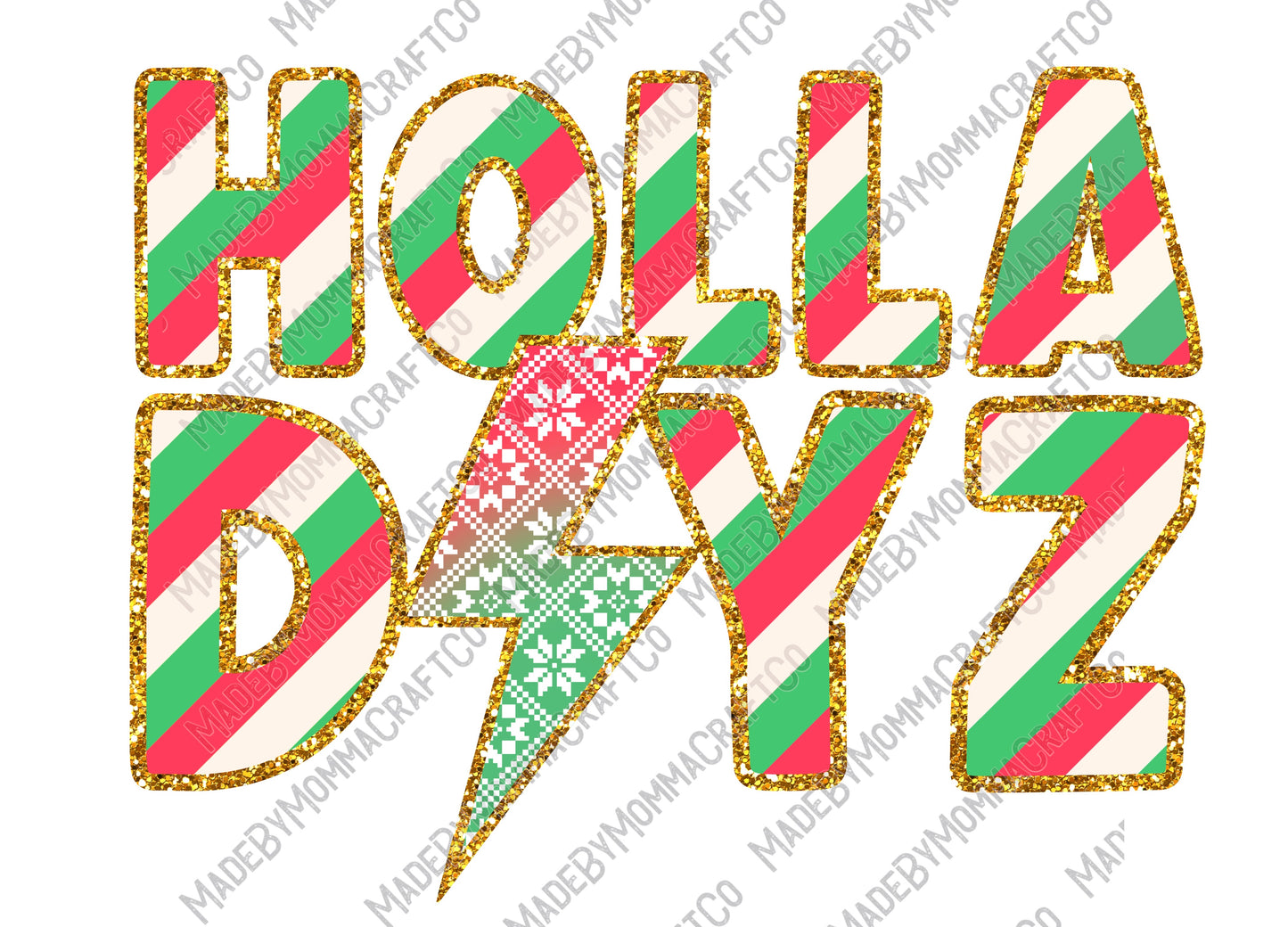 Holla Dayz - Christmas - Cheat Clear Waterslide™ or White Cast Sticker