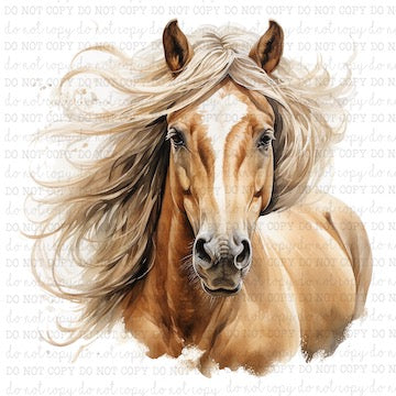 Horse Portrait 1 - Western - Cheat Clear Waterslide™ or Cheat Clear Sticker Decal