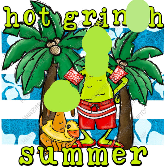 Hot Gri*ch Summer -Cheat Clear Waterslide™ or White Cast Sticker