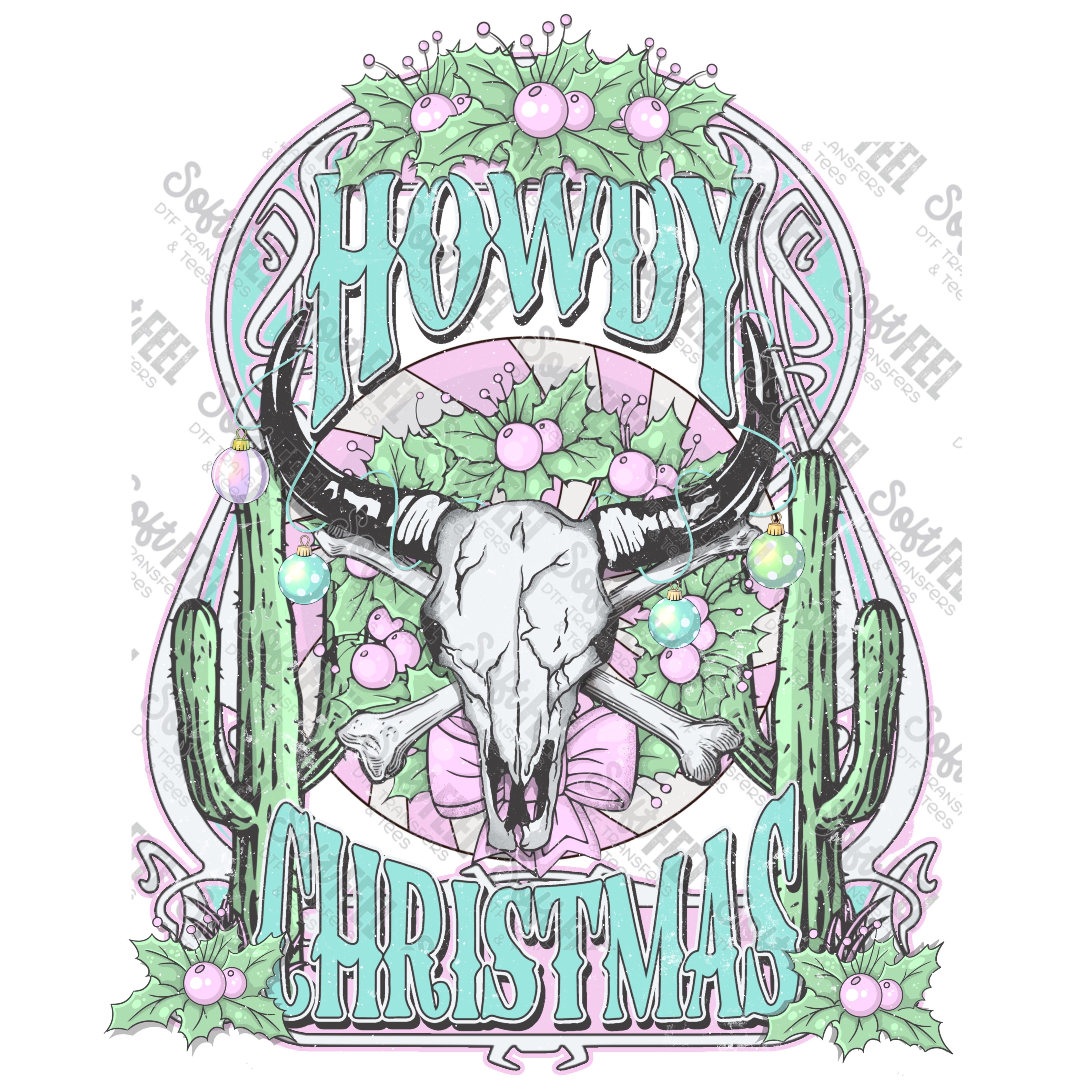 Howdy Christmas - Christmas  - Direct To Film Transfer / DTF - Heat Press Clothing Transfer