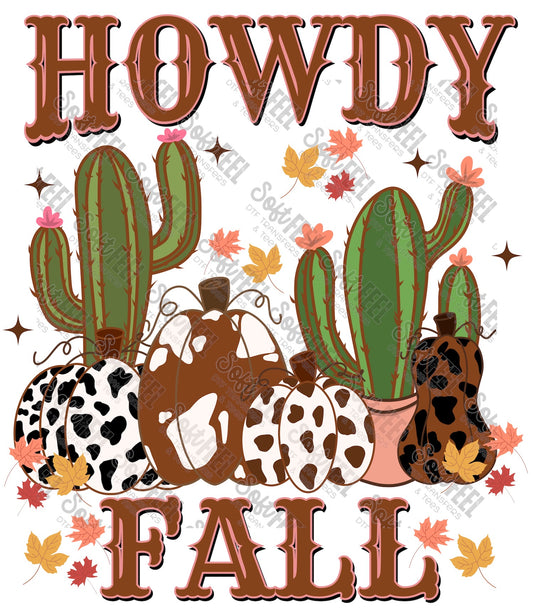 Howdy Fall - Fall / Youth - Direct To Film Transfer / DTF - Heat Press Clothing Transfer