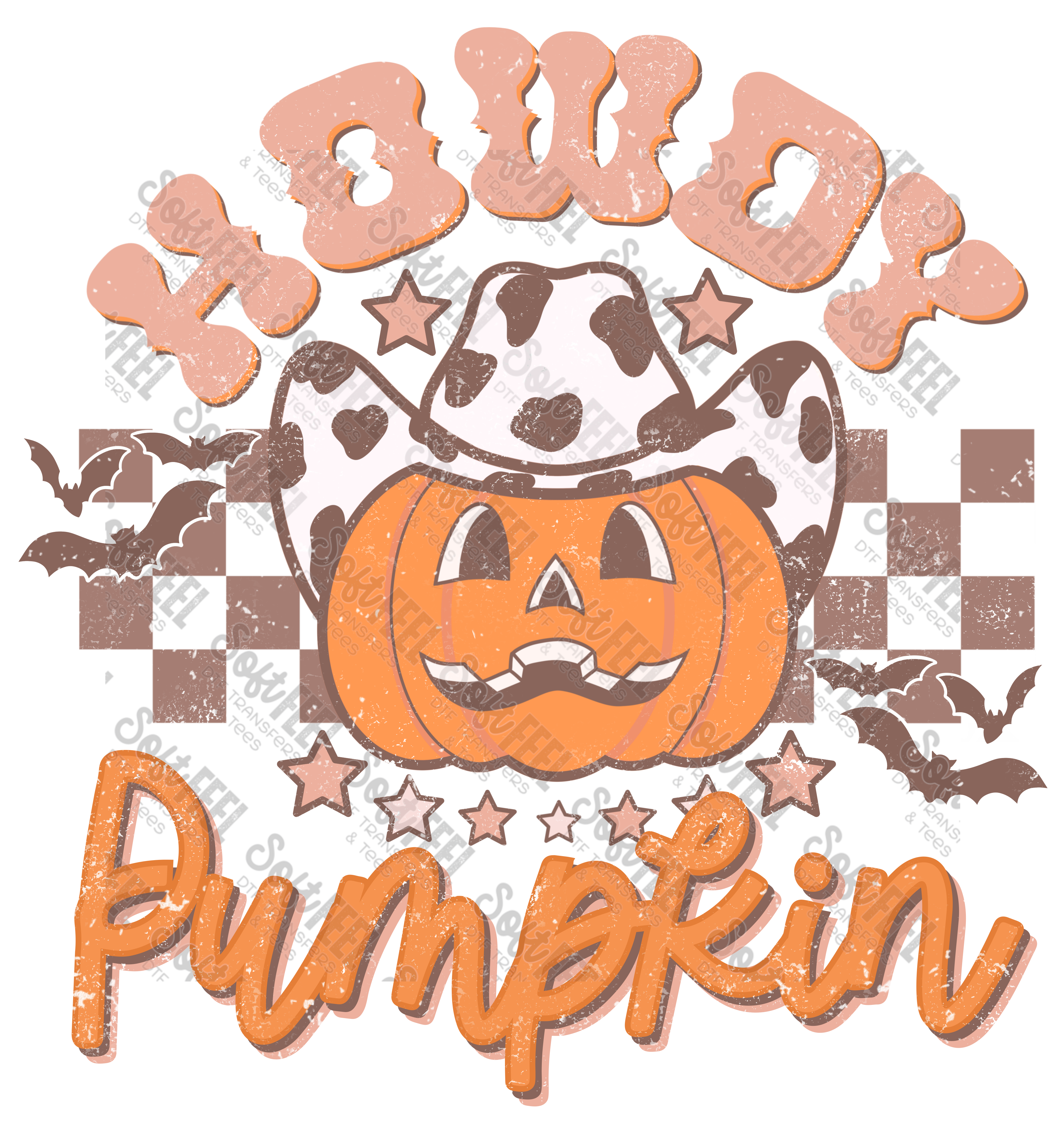 Howdy Pumpkin - Youth / Halloween  - Direct To Film Transfer / DTF - Heat Press Clothing Transfer