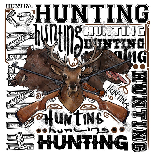 Hunting - Country Western / Hunting / Men's - Direct To Film Transfer / DTF - Heat Press Clothing Transfer