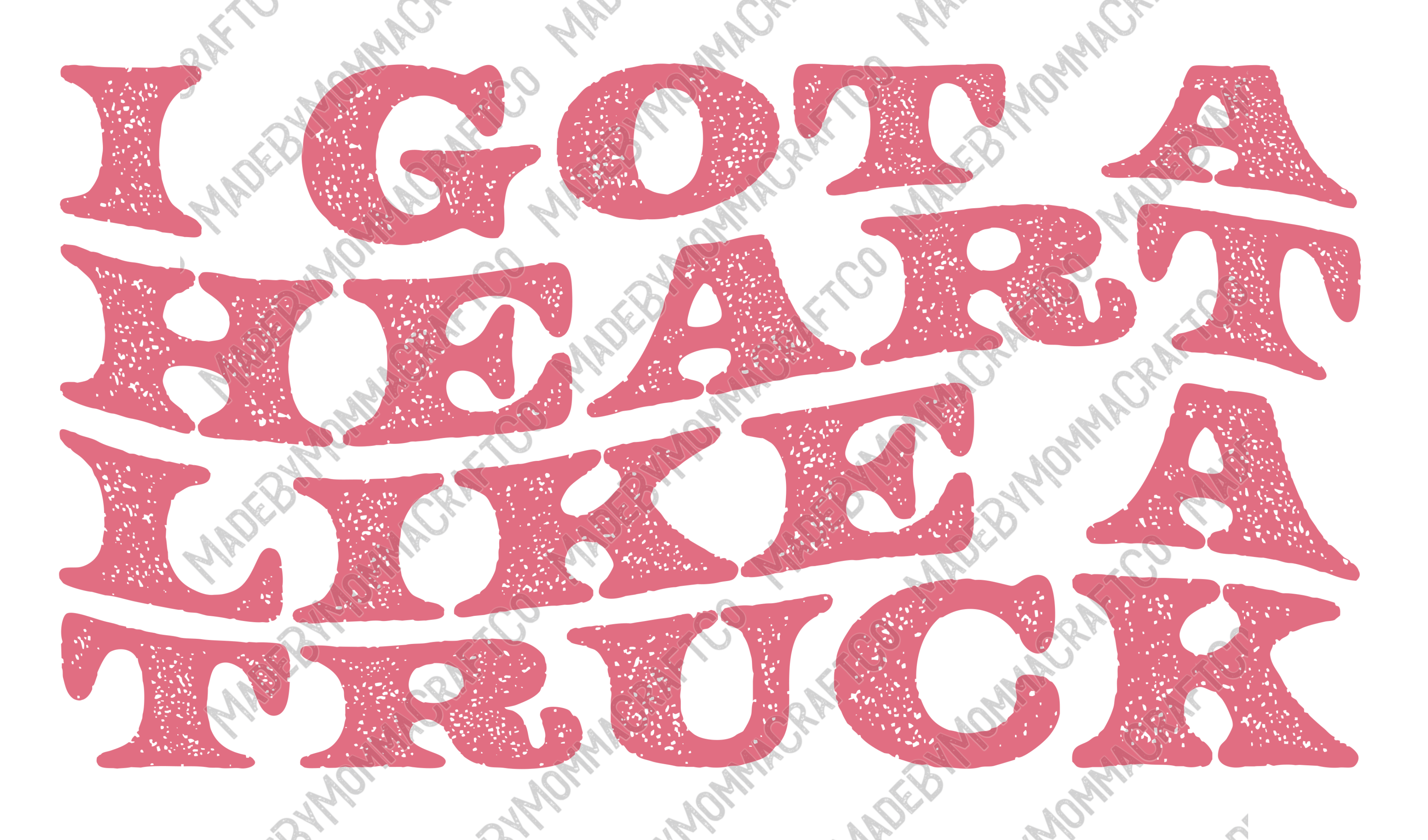 Heart like a truck - Country Western - Cheat Clear Waterslide™ or White Cast Sticker