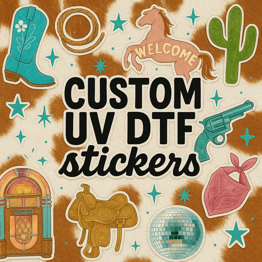 Custom UV DTF Stickers - Print On Demand Decals