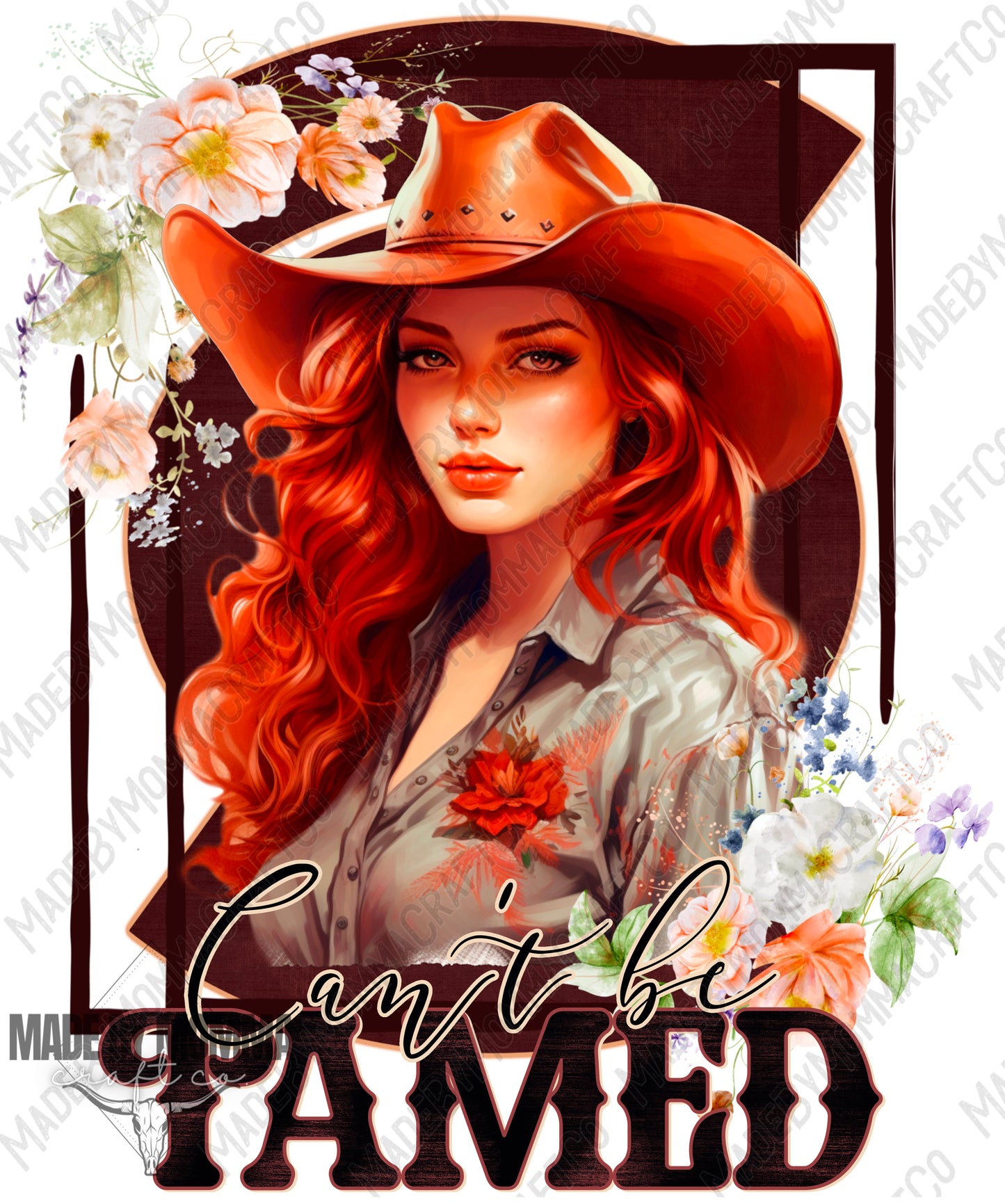 Can’t be Tamed Western Cowgirl Series - Cheat Clear Waterslide™ or White Cast Sticker