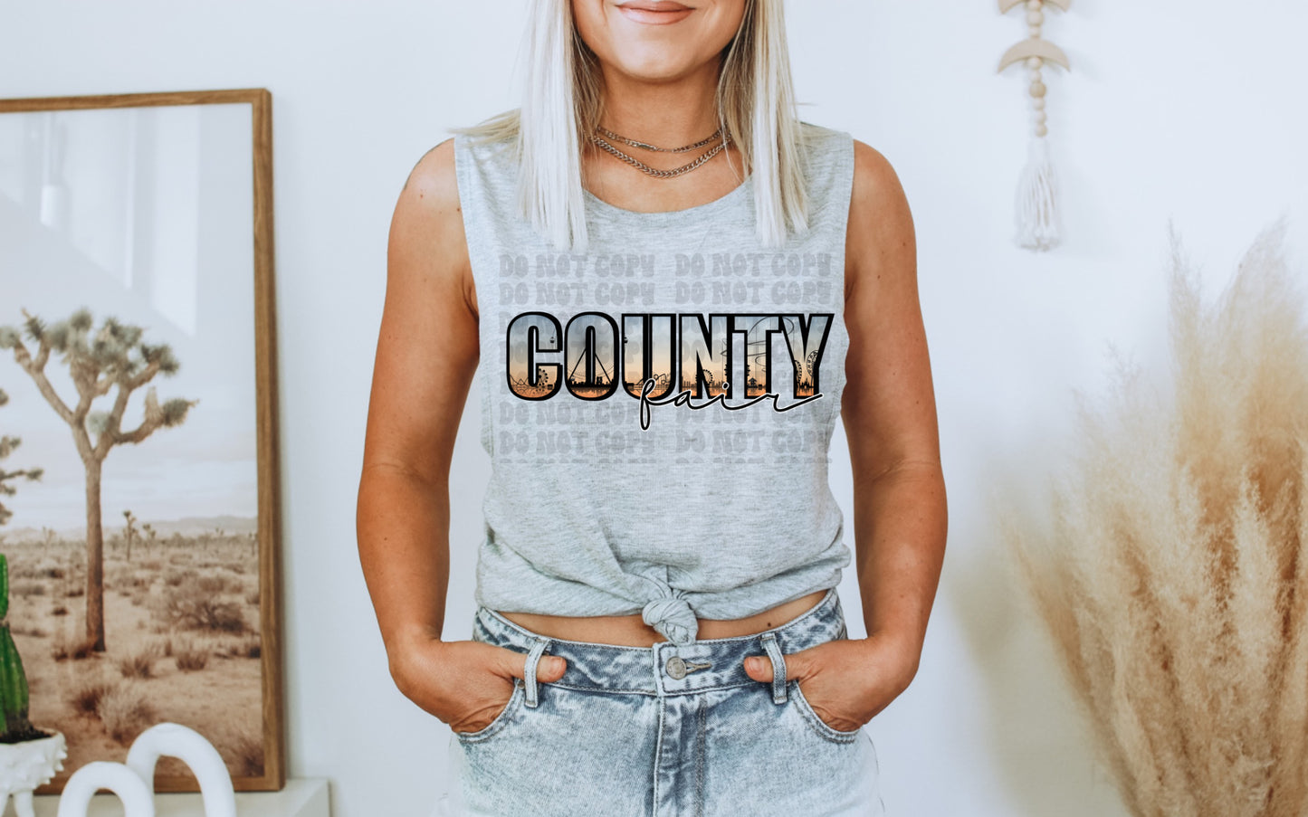 County Fair - Women's / Youth / Men's/ Western - Direct To Film Transfer / DTF - Heat Press Clothing Transfer