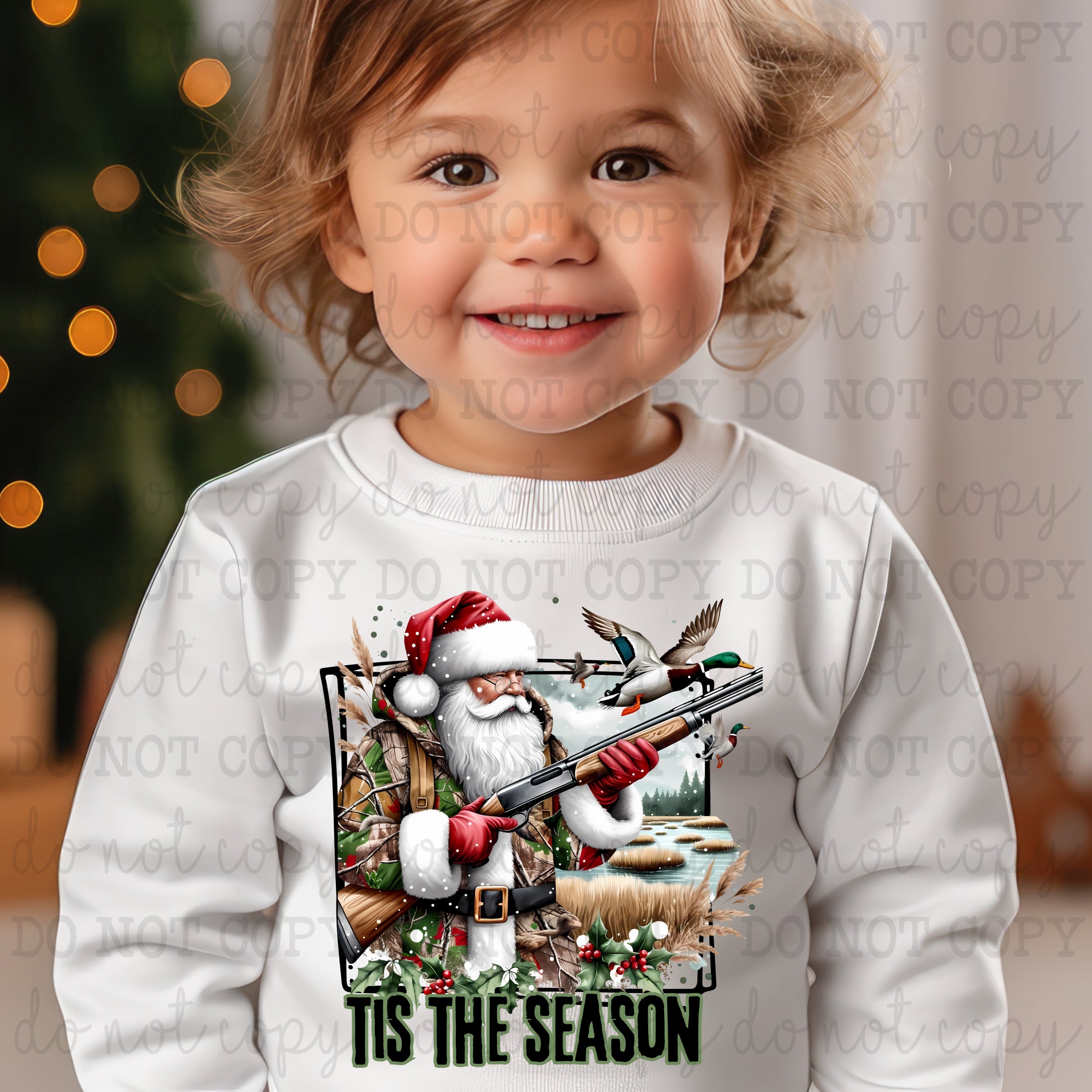 Tis The Season Duck Hunting - Hunting / Christmas  - Direct To Film Transfer / DTF - Heat Press Clothing Transfer