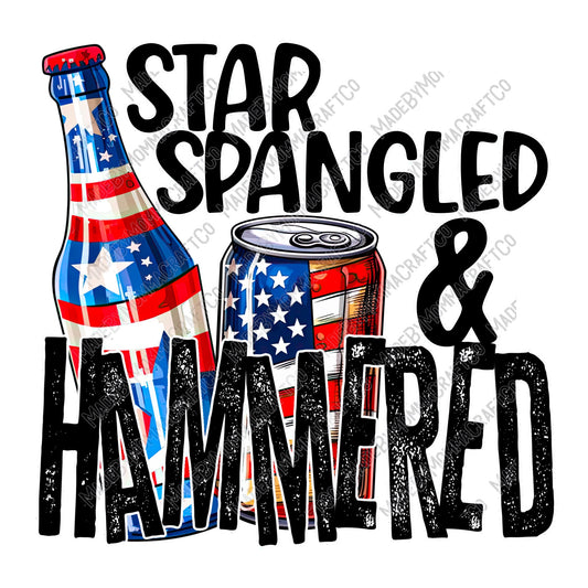 Star Spangled and Hammered 4th Of July - Cheat Clear Waterslide™ or White Cast Sticker