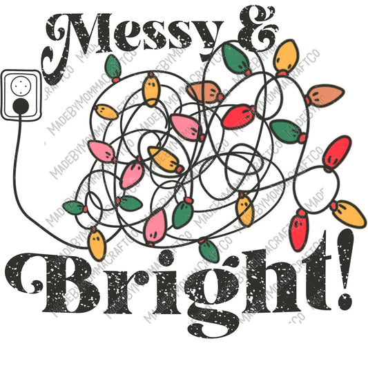 Merry And Bright - Christmas - Cheat Clear Waterslide™ or White Cast Sticker