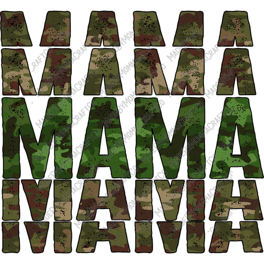 Camo Stacked Mama Mini Set - Cheat Clear Waterslide™ or White Cast Sticker