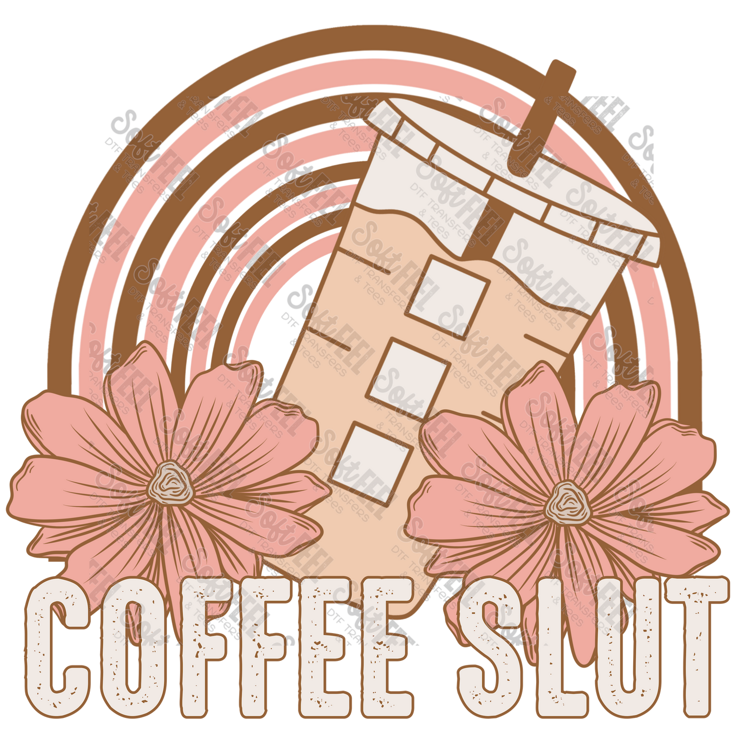 Coffee Slut - Snarky Humor - Direct To Film Transfer / DTF - Heat Press Clothing Transfer