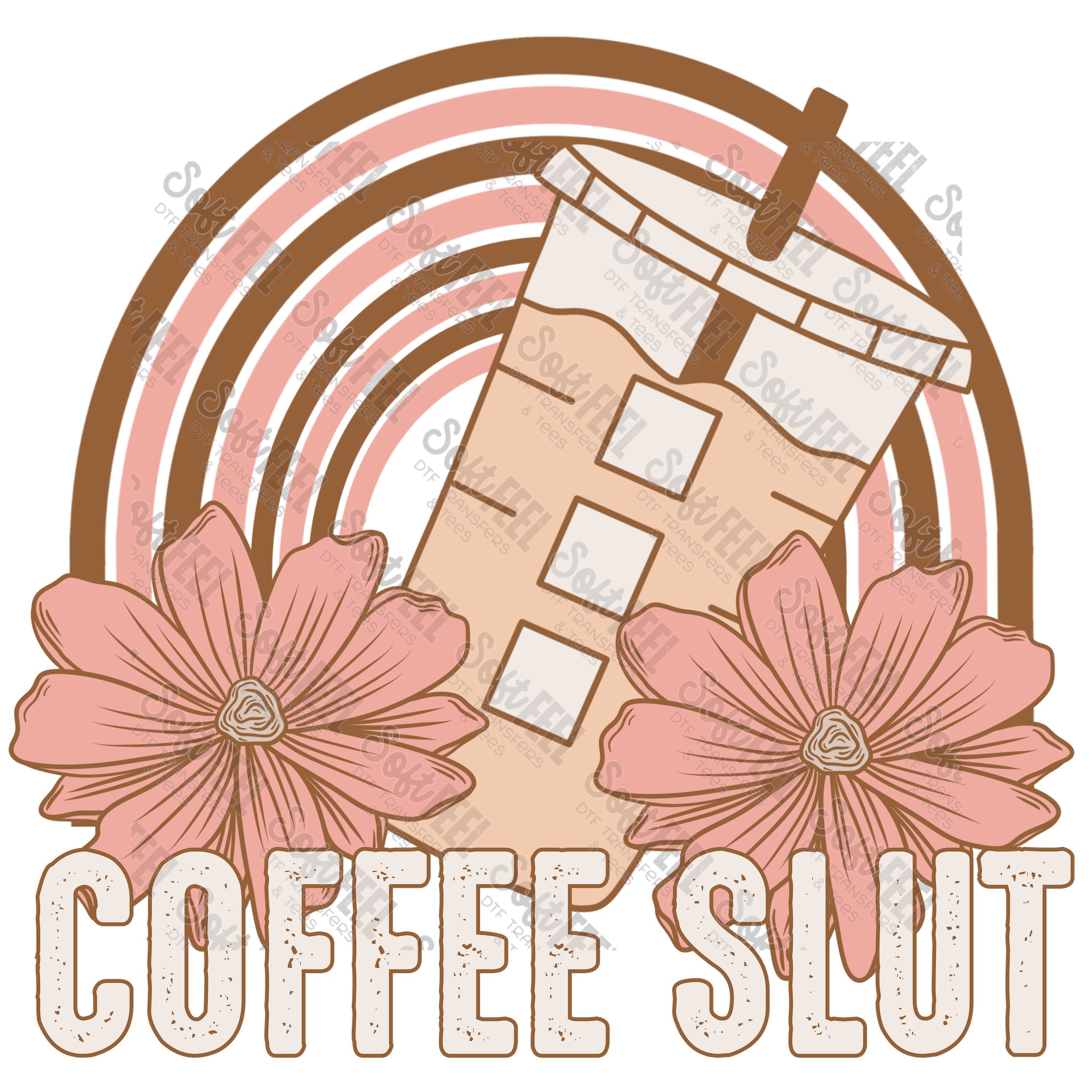 Coffee Slut - Snarky Humor - Direct To Film Transfer / DTF - Heat Press Clothing Transfer