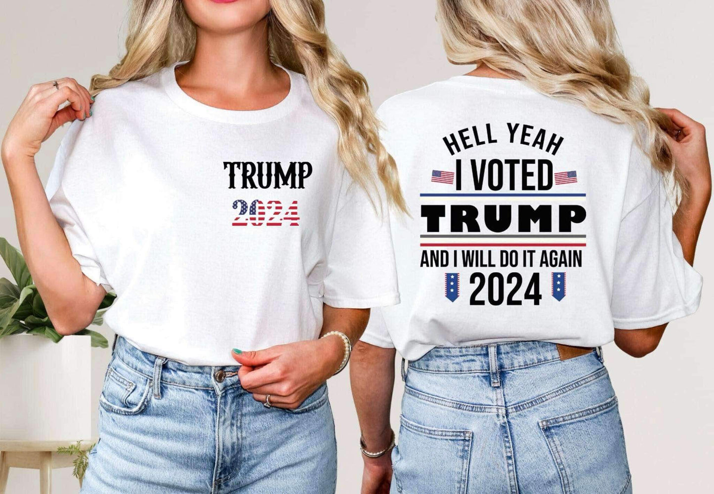 Trump 2024 - Patriotic - Direct To Film Transfer / DTF - Heat Press Clothing Transfer