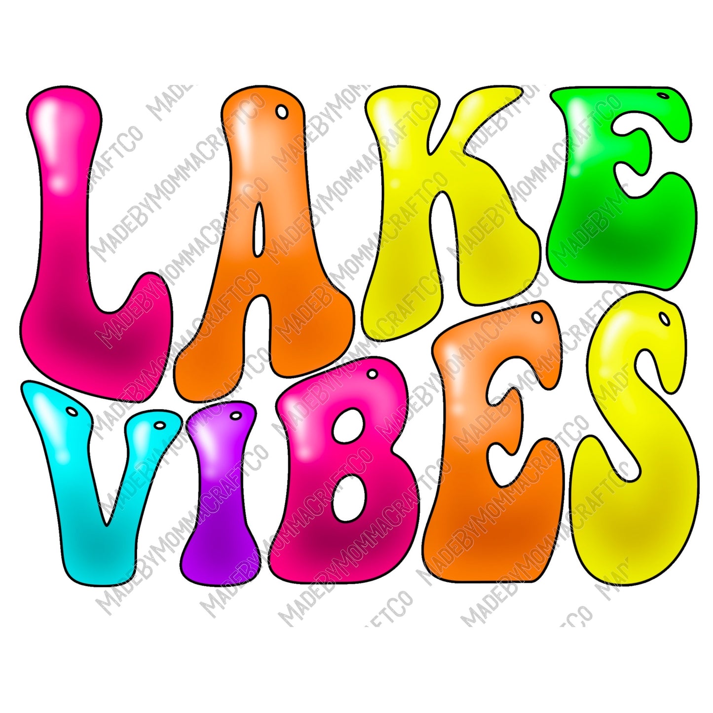 Lake Vibes Neon - Cheat Clear Waterslide™ or White Cast Sticker