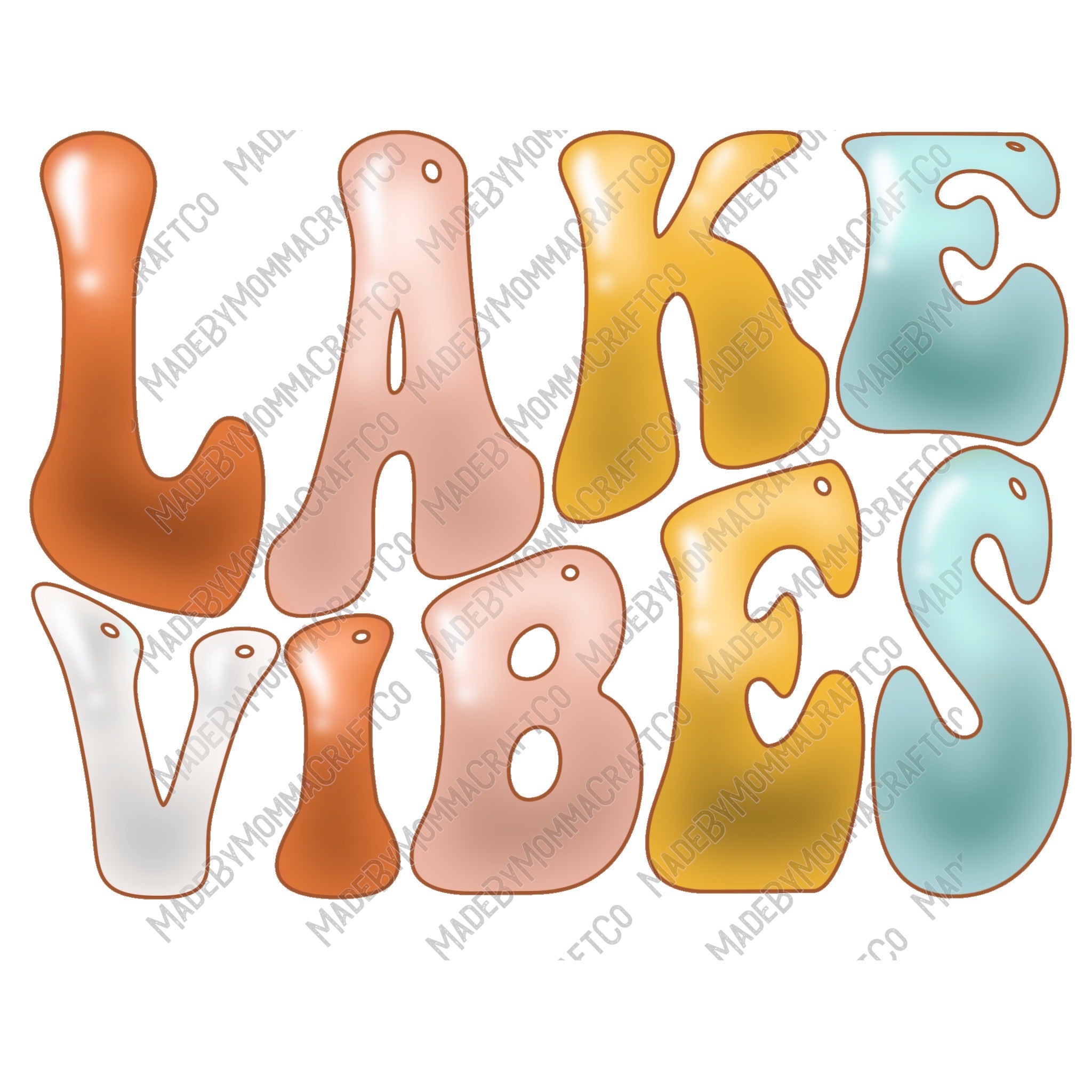 Lake Vibes Neutral - Cheat Clear Waterslide™ or UV DTF Sticker