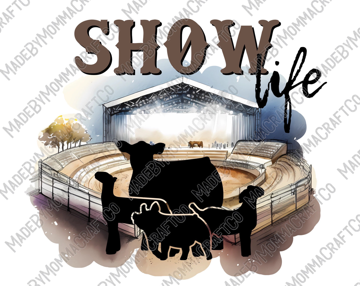 Show Life 4H Farm Animals - Cheat Clear Waterslide™ or White Cast Sticker