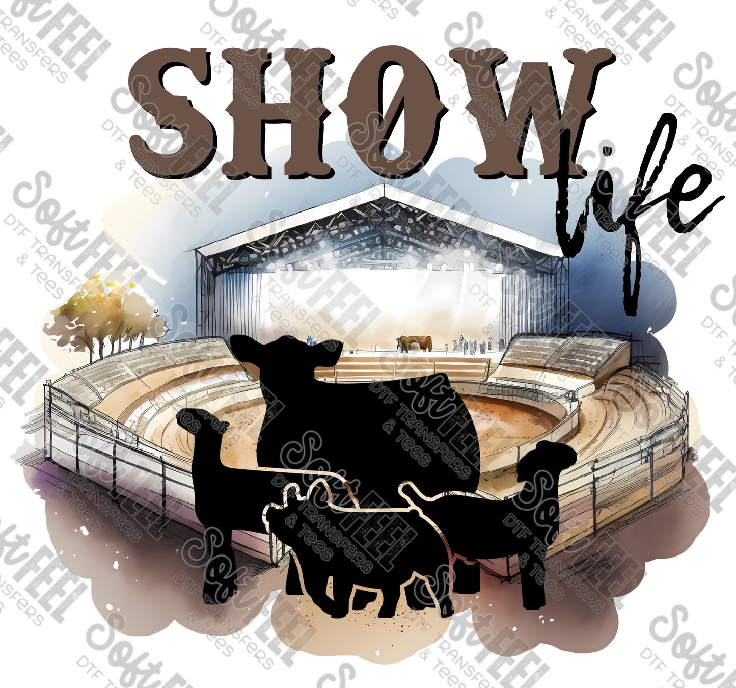 Show Life - Youth / 4H FFA / Western - Direct To Film Transfer / DTF - Heat Press Clothing Transfer