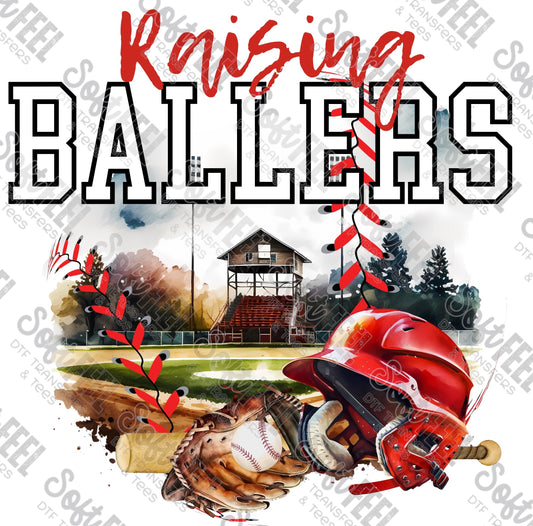 Raising Ballers Baseball -Men's / Women's / Sports - Direct To Film Transfer / DTF - Heat Press Clothing Transfer