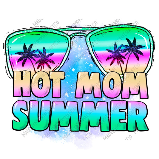 Teal Hot Mom Summer - Cheat Clear Waterslide™ or White Cast Sticker