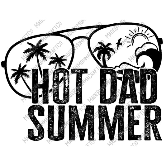 Hot Dad Summer - Cheat Clear Waterslide™ or White Cast Sticker